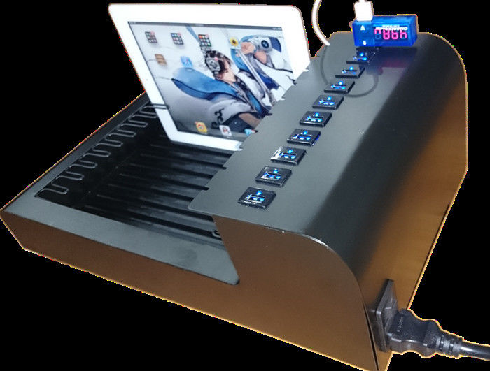 전자공학/아이패드/휴대폰을 위한 스테인리스 10 항구 탁상 USB 충전소
