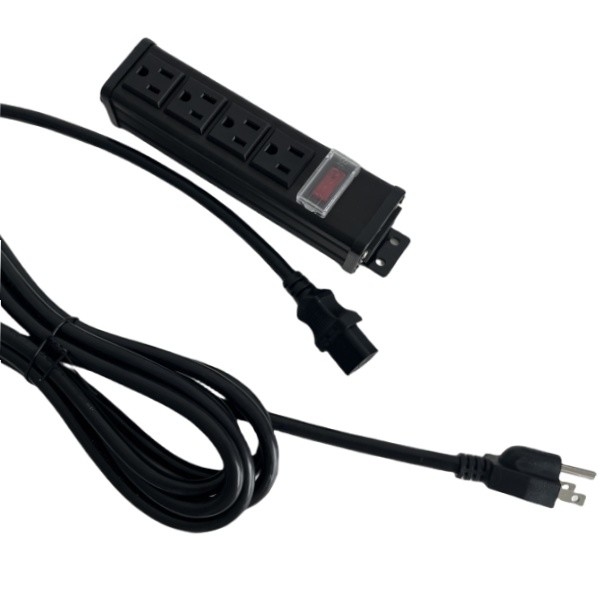 15A 125V 출력 용량 4 미국 출력장 옵션 OEM 서비스, 금속 셸 PDU, 전원 스트립